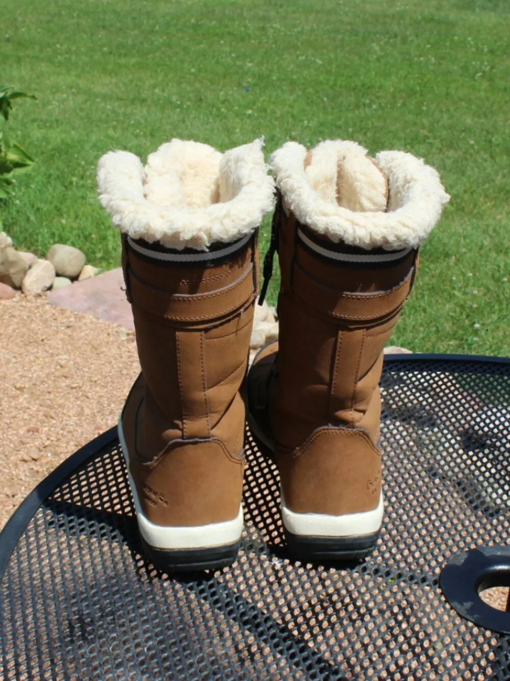 Bearpaw Desdemona Hickory Brown Suede Waterproof Winter Boots Women's Sz 8